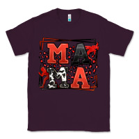 Plum Wrestling mama red and black Classic Tee - LillyAllenDesigns