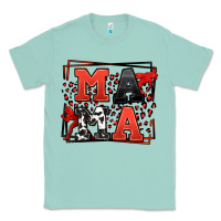 Wrestling Mama Red And Black Classic Tee | Teevron