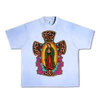 Grape Ice our lady of guadalupe cross Urban Heavy Tee - JahusDesignShop