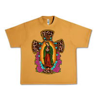 Peanut Butter our lady of guadalupe cross Urban Heavy Tee - JahusDesignShop
