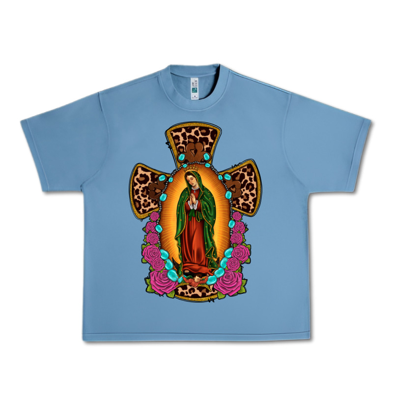 Our Lady Of Guadalupe Cross Urban Heavy Tee by JahusDesignShop | Teevron