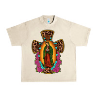 Sandshell our lady of guadalupe cross Urban Heavy Tee - JahusDesignShop