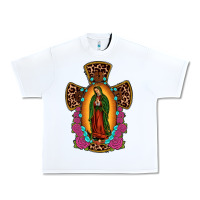 White our lady of guadalupe cross Urban Heavy Tee - JahusDesignShop