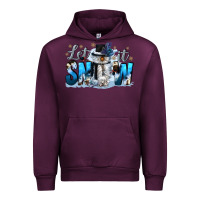 Mauve Wine let it snow Urban Hoodie - CowGirlArtShop