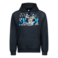 Navy let it snow Urban Hoodie - CowGirlArtShop
