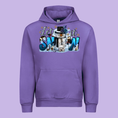 Let It Snow Urban Hoodie Designed By Cowgirlartshop