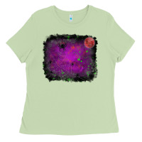 Matcha Halloween background Ladies Tee - RanaPortraitStore