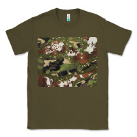 Army Green black and brown cowhide camouflage Classic Tee - BarkalooDesign