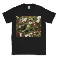 Black black and brown cowhide camouflage Classic Tee - BarkalooDesign