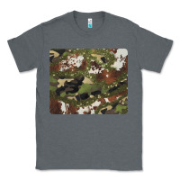 Charcoal Heather black and brown cowhide camouflage Classic Tee - BarkalooDesign