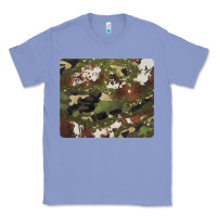 Colony Blue black and brown cowhide camouflage Classic Tee - BarkalooDesign