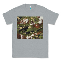 Heather Grey black and brown cowhide camouflage Classic Tee - BarkalooDesign
