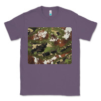 Lavender black and brown cowhide camouflage Classic Tee - BarkalooDesign