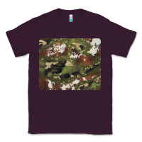 Plum black and brown cowhide camouflage Classic Tee - BarkalooDesign