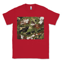 Red black and brown cowhide camouflage Classic Tee - BarkalooDesign