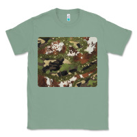 Sage black and brown cowhide camouflage Classic Tee - BarkalooDesign