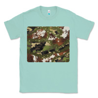 Seafoam black and brown cowhide camouflage Classic Tee - BarkalooDesign