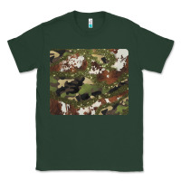 Sports Green black and brown cowhide camouflage Classic Tee - BarkalooDesign