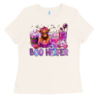 Bone Halloween boo Heifer coffee cups Ladies Tee - RanaPortraitStore