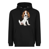 Black beagle puppy Heavyweight Hoodie - LillyAllenDesigns