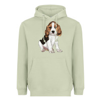 Matcha beagle puppy Heavyweight Hoodie - LillyAllenDesigns