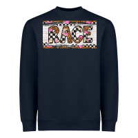 Navy race license plate Heavyweight Sweatshirt - Artiststas