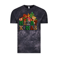 Cloud Black merry xmas with christmas Vintage Tee - AdoDesignShop