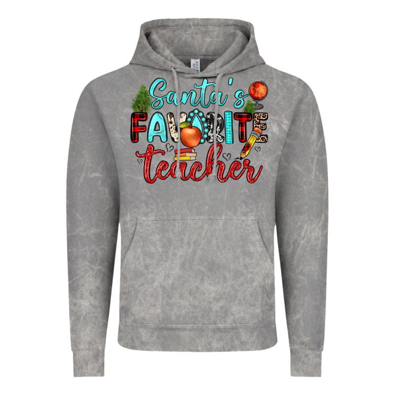 Santa S Favorite Teacher Vintage Hoodie by JahusDesignShop | Teevron