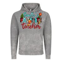 Cloud Rock santa s favorite teacher Vintage Hoodie - JahusDesignShop