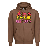Chestnut she belongs among the wildflowers Zipper Hoodie - NancyCooperArtShop