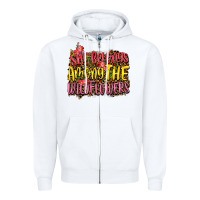 White she belongs among the wildflowers Zipper Hoodie - NancyCooperArtShop