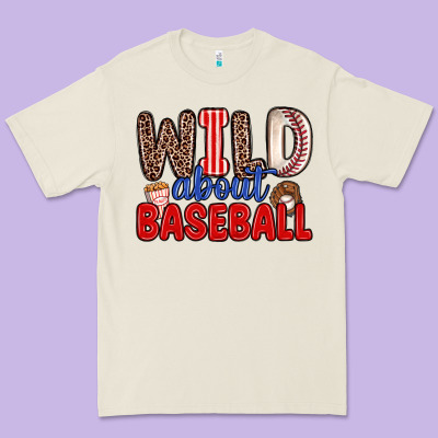 Wild About Baseball Premium Tee Designed By Zillion Design Studio