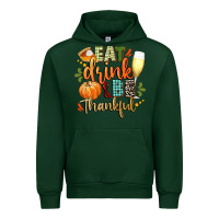 Forest Green eat drink and be thankful Urban Hoodie - CowGirlArtShop