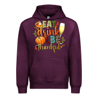 Mauve Wine eat drink and be thankful Urban Hoodie - CowGirlArtShop