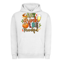 Pigment Lunar Rock eat drink and be thankful Urban Hoodie - CowGirlArtShop