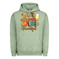 Pigment Oil Green eat drink and be thankful Urban Hoodie - CowGirlArtShop