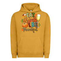 Pigment Peanut Butter eat drink and be thankful Urban Hoodie - CowGirlArtShop