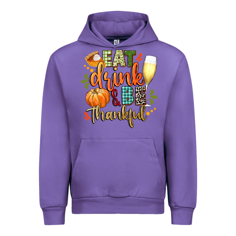 Eat Drink And Be Thankful Urban Hoodie by CowGirlArtShop | Teevron