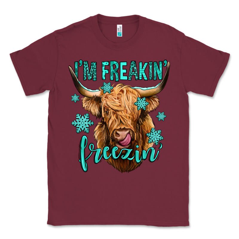 I'm Freakin Freezin Long Haired Cow Classic Tee by Jasminsmagicworld | Teevron
