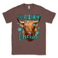 Chestnut i'm freakin freezin long haired cow Classic Tee - Jasminsmagicworld