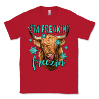 Red i'm freakin freezin long haired cow Classic Tee - Jasminsmagicworld