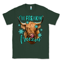 Sports Green i'm freakin freezin long haired cow Classic Tee - Jasminsmagicworld