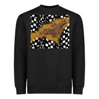 Black racing glitter leopard Heavyweight Sweatshirt - JahusDesignShop