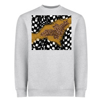 Heather Grey racing glitter leopard Heavyweight Sweatshirt - JahusDesignShop