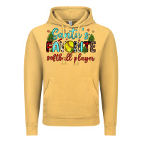 Vintage Mustard santa s favorite softball player Vintage Hoodie - JahusDesignShop