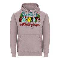 Vintage Zinc santa s favorite softball player Vintage Hoodie - JahusDesignShop