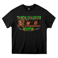 Black juneteenth in my independence day Heavy Core Tee - texasbilliewilder