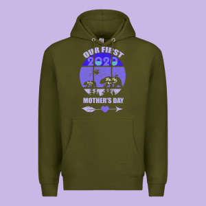 Our First Baby Mama Mother S Day Premium Hoodie Designed By Bettercallsaul