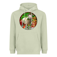 Matcha christmas dorset sheep Heavyweight Hoodie - LillyAllenDesigns