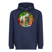 Navy christmas dorset sheep Heavyweight Hoodie - LillyAllenDesigns